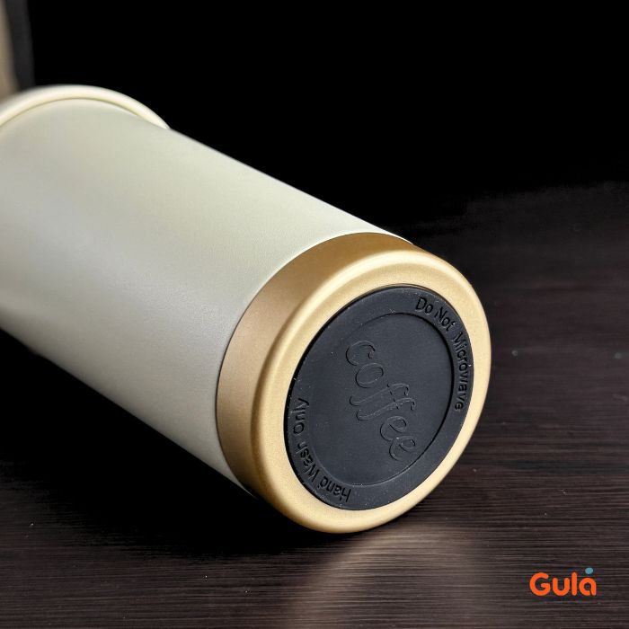 Mug Isotherme Elegant Premium - Thermos en Acier inoxydable & Céramique
