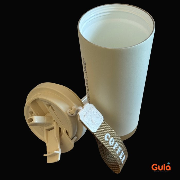 Mug Isotherme Elegant Premium - Thermos en Acier inoxydable & Céramique