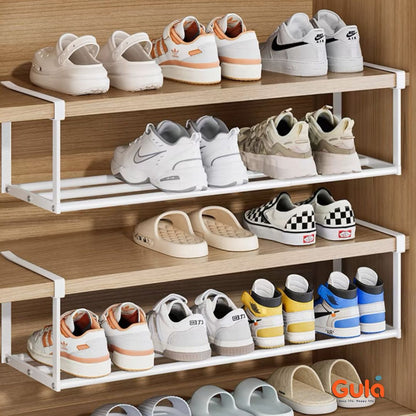 Organisateur d'étagères extensible pour chaussures, cuisine, sdb, livres etc