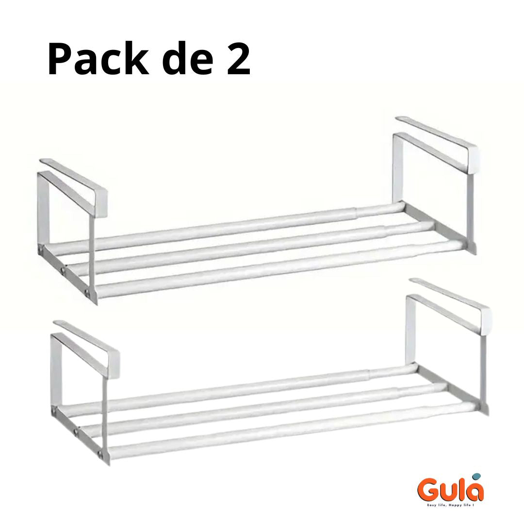Organisateur d'étagères extensible pour chaussures, cuisine, sdb, livres etc