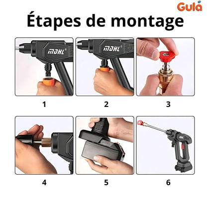 Pistolet de Lavage Haute Pression Sans Fil – Modèle 8107 - MDHL