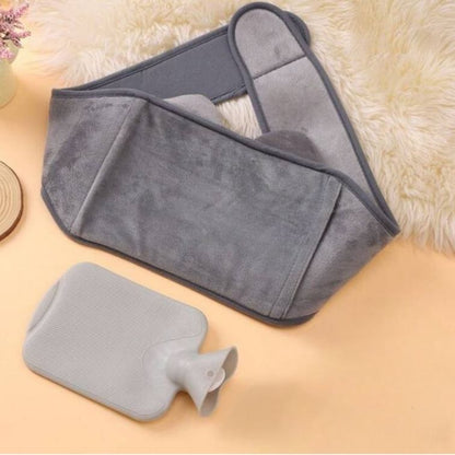 Ceinture et Bouillotte avec Tissu Doux - Gris