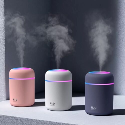 Diffuseur d’Huiles Essentielles avec Éclairage LED – Fonctionne avec Câble
