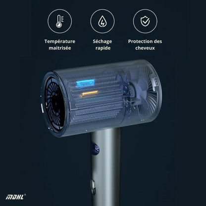 Seche-Cheveux Ionique Silencieux 1600 W - Séchoir MDHL