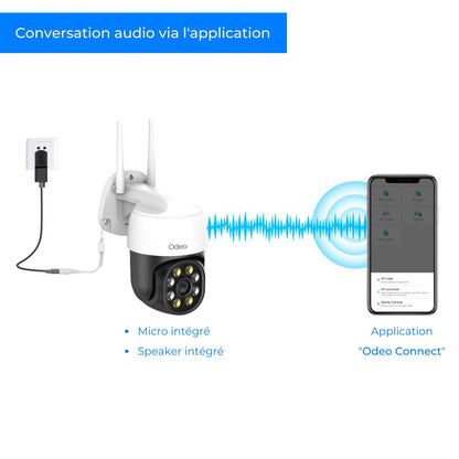 Camera de surveillance Sans Fil Smart - IP camera - ODEO CONNECT