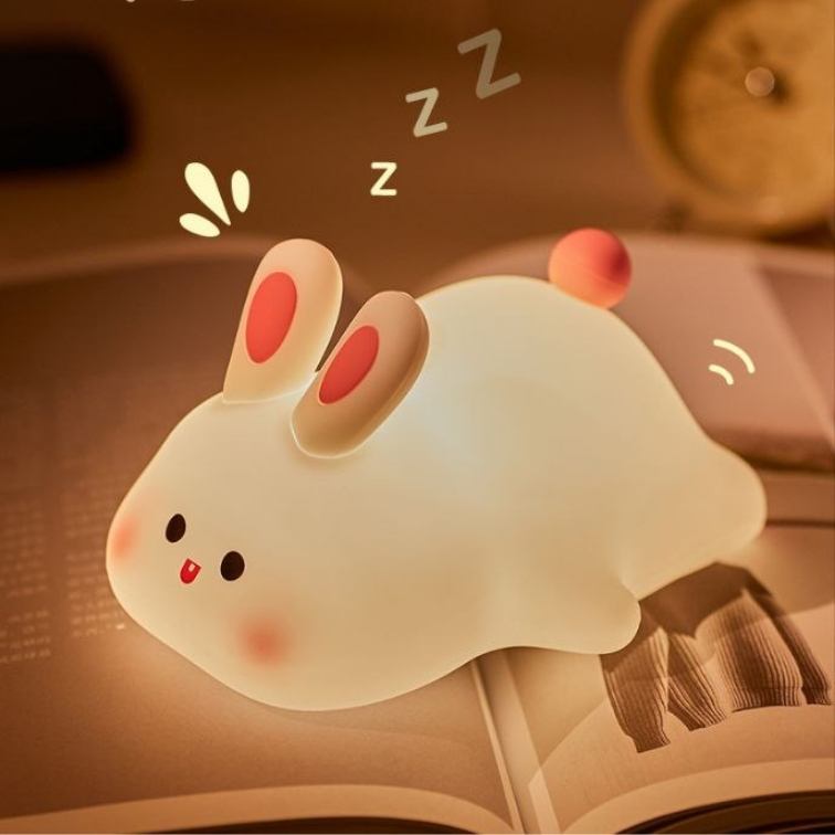 Veilleuse Tactile Rechargeable avec minuteur - Doux Lapin