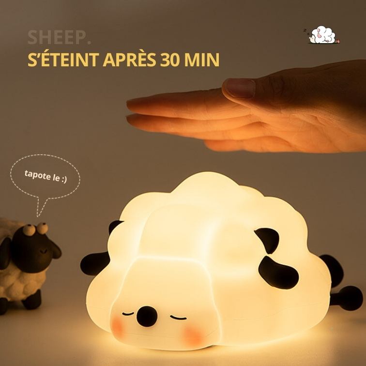 Veilleuse Tactile Rechargeable avec minuteur - Mouton Mignon
