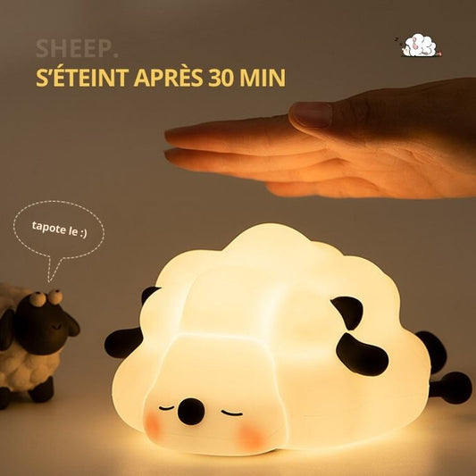 Veilleuse Tactile Rechargeable avec minuteur - Mouton Mignon