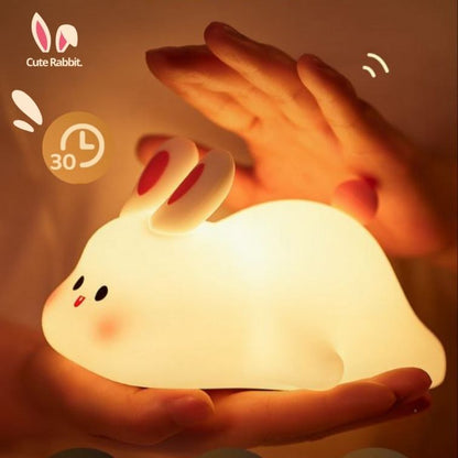 Veilleuse Tactile Rechargeable avec minuteur - Doux Lapin